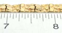 Heavy 8-Inch Nugget Bracelet in 14KT Yellow Gold