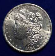 1881 S UNC Morgan Dollar