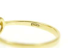 18K Yellow Gold Oval Diamond Inset Geometric Statement Ring