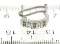Gorgeous 14kt WG Diamond Huggie Earrings
