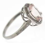Fabulous Morganite Diamond Accent Ring