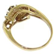Charming 14kt YG Channel Set Diamond Yellow Gold Openwork Ring