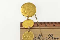 22K Yellow Gold 1849-1874 Gold Dollar Coin Love Token Bracelet