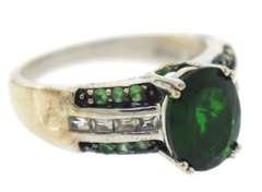 Sterling Silver Emerald Ring