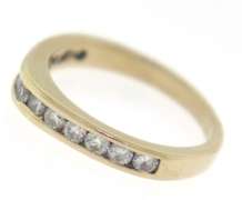 Beautiful Channel Set Diamond Dome Ring