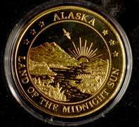ALASKA MINT ALASKA'S FLYING EAGLE SILVER MEDALLION 1 OZ - 2012  HAS COA