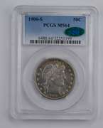 MS64 1900-S CAC Barber Half Dollar - Graded PCGS