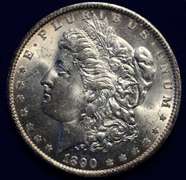 1890 0 UNC Morgan Dollar