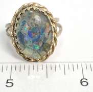 Sterling Silver Opal Ring