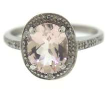 Fabulous Morganite Diamond Accent Ring