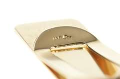 14K Yellow Gold Porsche Logo Car Enthusiast Money Clip