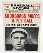 1961 Baseball Scoops Snodgrass Muffs a Fly Ball