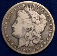 1890 CC Circulated Morgan Dollar