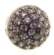 Sterling Silver Crystal Ball Pendant Charm
