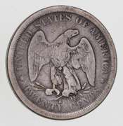 1875-S Seated Liberty Silver Twenty-Cent Piece - Circulated