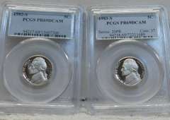1982-S & 1983-S PRF Jeff Nic PCGS PR 69 DCam