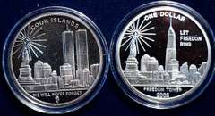 Freedom Tower 2 coin set of 1 oz Silver coins