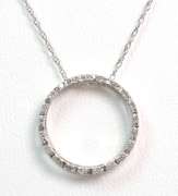 Lovely 1/15CTW Diamond Necklace in White Gold