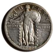 1920 D Better Date Standing Liberty Quarter