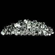 Outstanding 9.61ct diamond white Zircon set