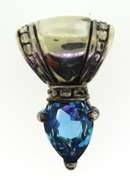 Sterling Silver Blue Topaz Pendant