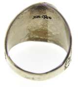 Sterling Silver Blue Agate Ring