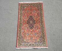 Authentic Wool/Silk Persian Kashan 2.2x4.0