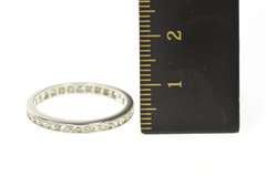 Platinum 0.75 Ctw Diamond Eternity Wedding Band Ring