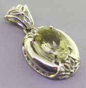 Sterling Silver Lemon Quartz Pendant