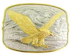 Two-Tone Eagle Belt Buckle