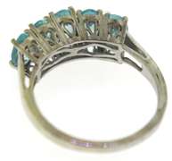 Sterling Silver Auamarine Ring