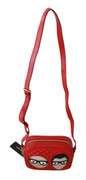 DOLCE & GABBANA  Red Men Patch Crossbody Women Borse GLAM Leather Bag