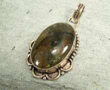 Magical Large Natural Stone Ethnic Handcrafted Pendant