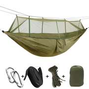 Double Camping Hammock Bed With Mosquito Net