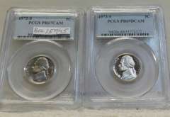 1972-S & 1973-S PRF Jeff Nic PCGS PR67 & 69 DCam