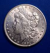 1901-O B.U. MORGAN SILVER DOLLAR