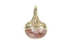 14K White Gold Red & White Agate Art Deco Filigree Cocktail Ring