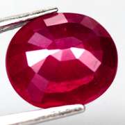 Fantastic 3.68ct oval cut rich blood red Ruby