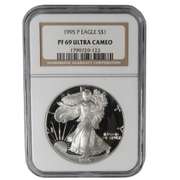 1995 Proof NGC 69 Ultra Cameo Silver Eagle