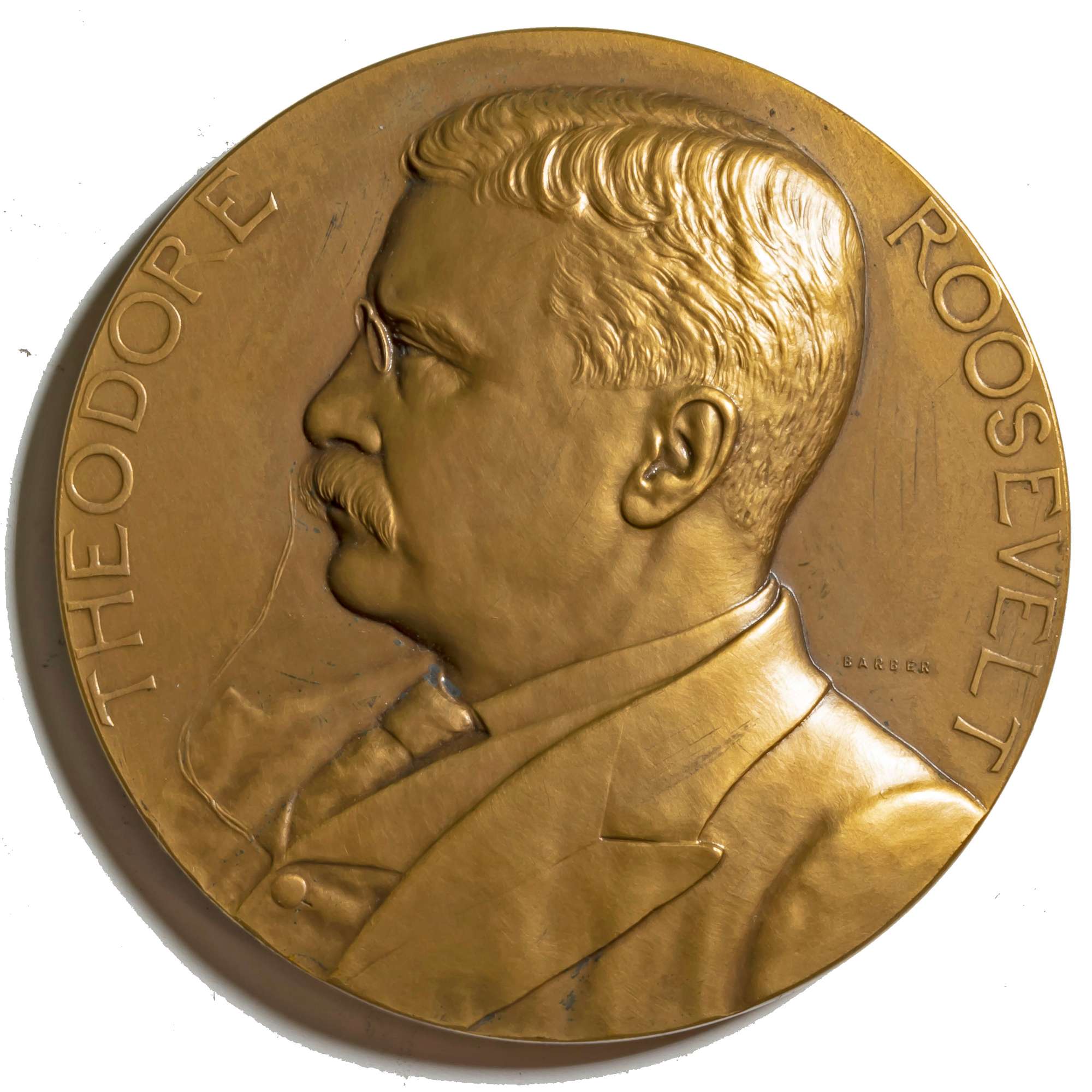1905 Official Second Term Theodore Roosevelt Bronze Inaugural Medal - U.S.  Auction Brokers, image size:2000x2000