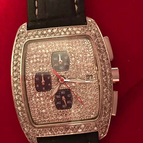 MENS LOCMAN WATCH WITH 5.0 CARATS OF DIAMONDS
