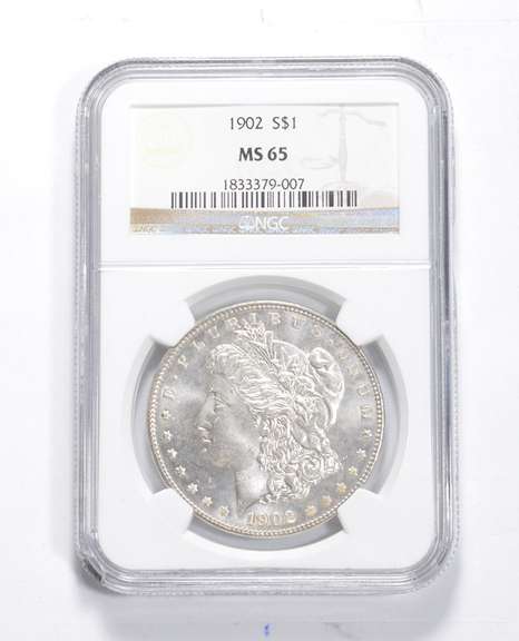 MS65 1902 Morgan Silver Dollar - Graded NGC