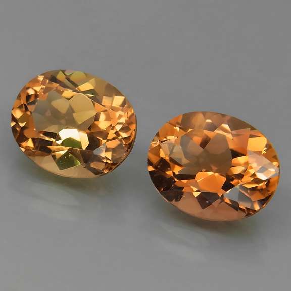 Beautifully matched 8.70ct Imperial Topaz pair