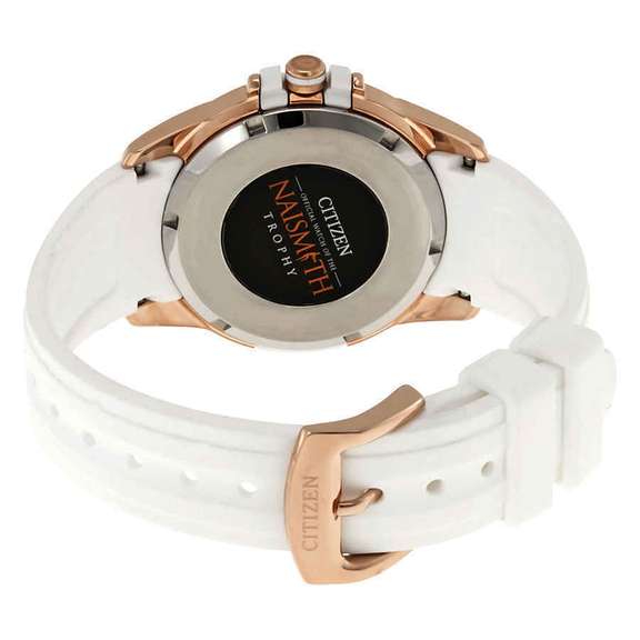 Citizen Eco-Drive Silver Dial White Silicone Watch