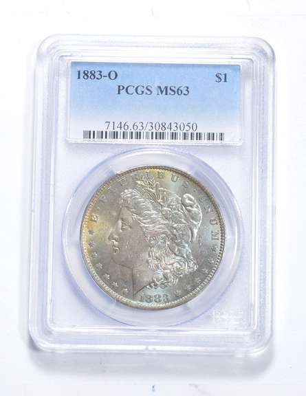 MS63 1883-O Morgan Silver Dollar - Graded PCGS
