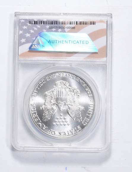 MS70 1988 American Silver Eagle - Graded ANACS