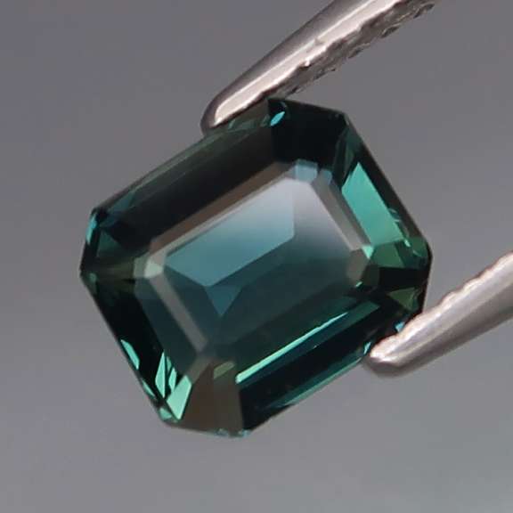 Eye clean UNTREATED 1.26ct emerald cut Sapphire