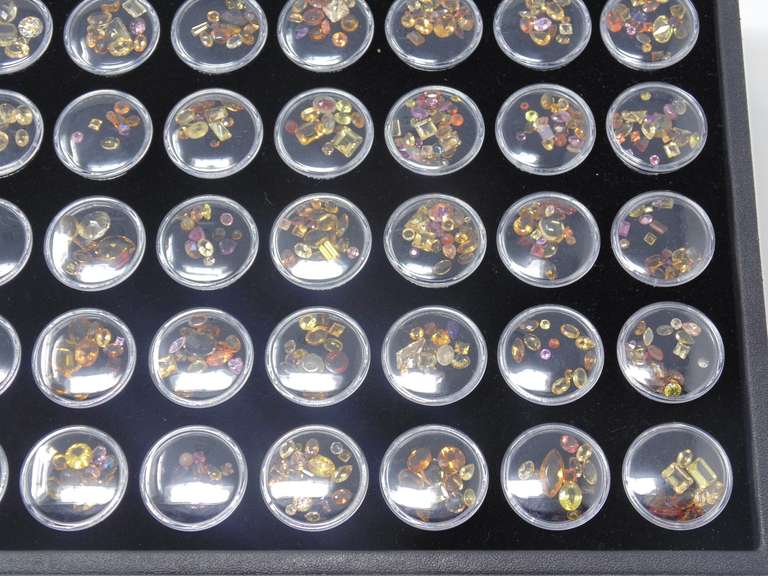 Tray of Colored Stones
