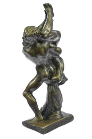 Nude Hercules Victorian Bronze Statue