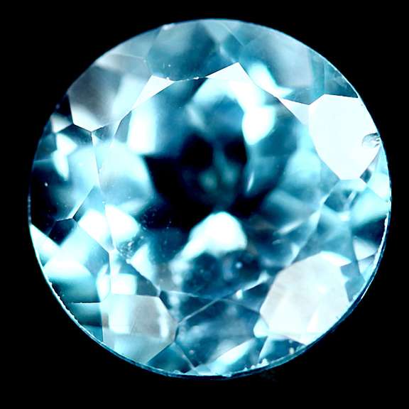 Fiery 3.68ct heavy flashing Topaz solitaire